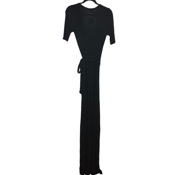 TopShop Black V Neck Wide Leg Jumpsuit NWT Size US 8 - Picture 2 of 11